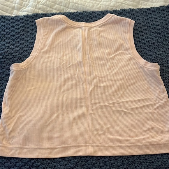 All in Motion Light Orange Cropped Sports Tank - Large - Picture 3 of 4